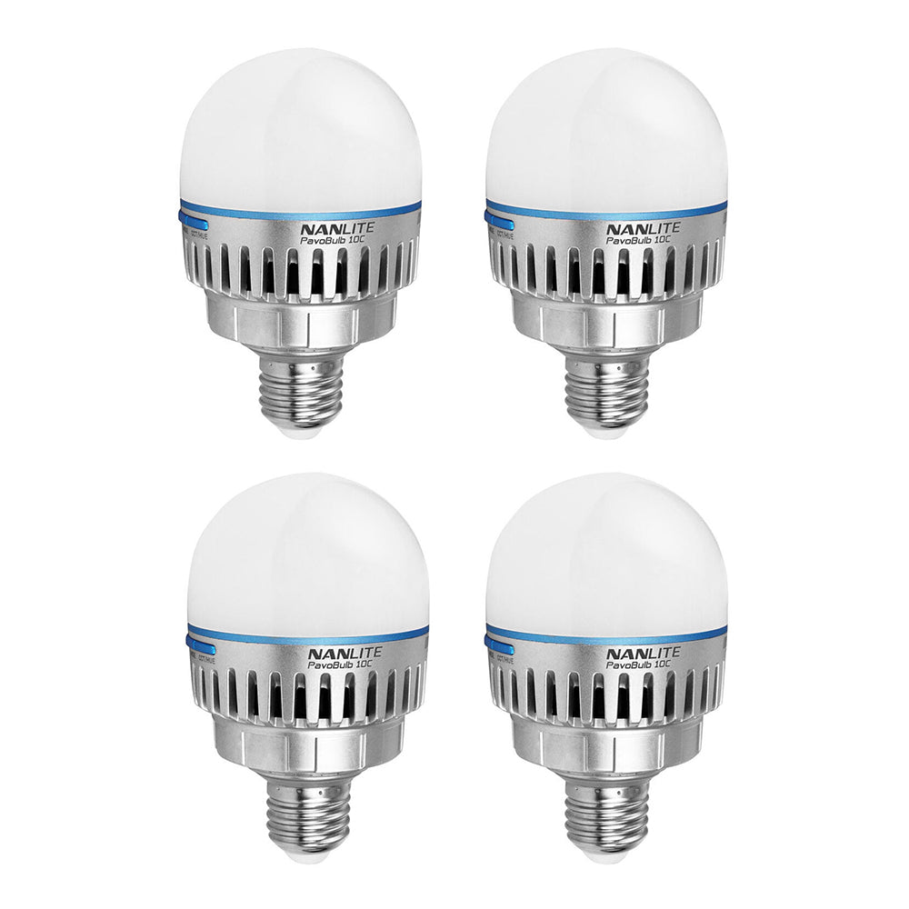 Nanlite PavoBulb 10C Bi-Color RGBWW LED Bulb (4-Light Kit)