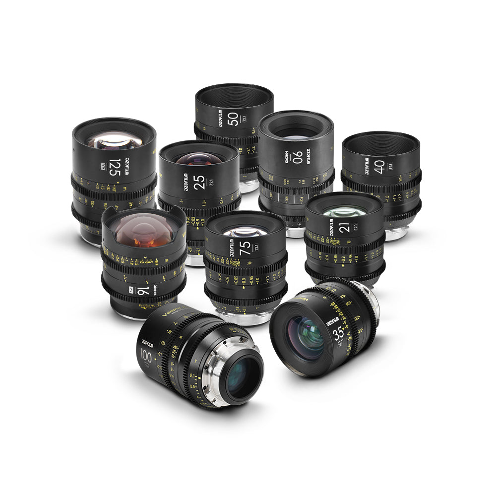 DZOFILM VESPID Prime Full Frame Cinema 10 Lens Set PL&EF interchangeable Mount