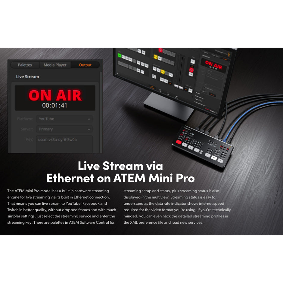 Blackmagic Design ATEM MINI PRO HDMI Live Stream Switcher