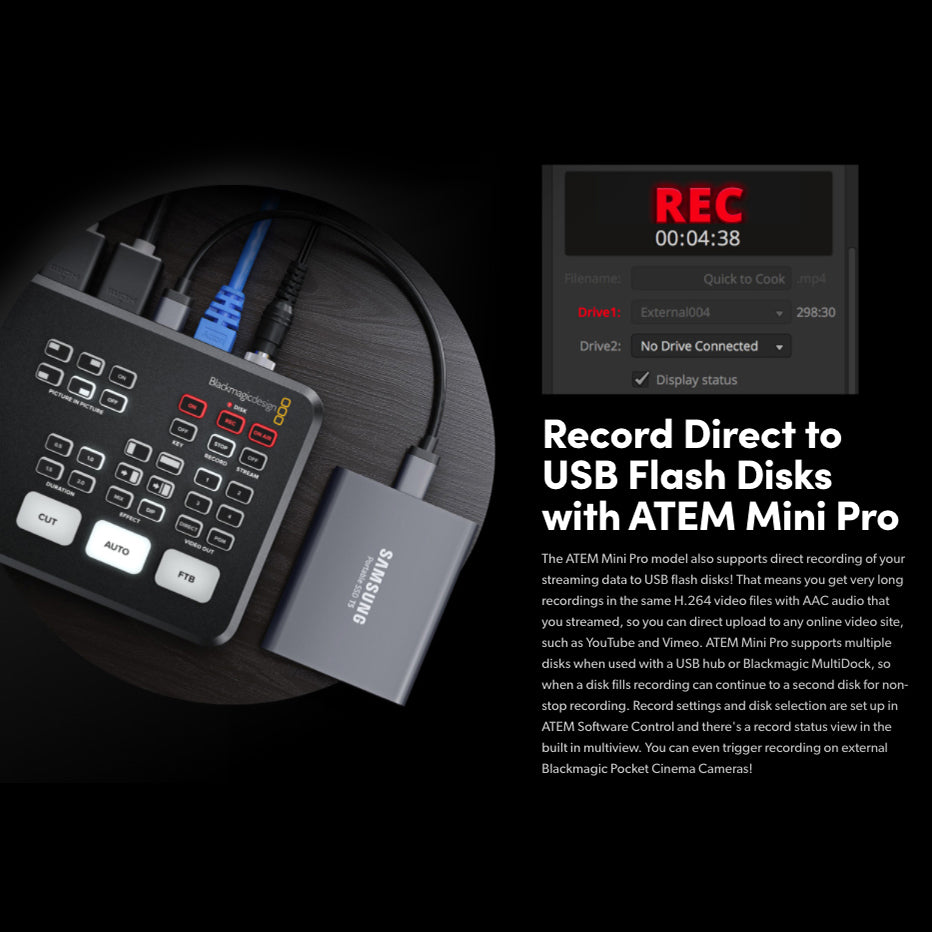 Blackmagic Design ATEM MINI PRO HDMI Live Stream Switcher