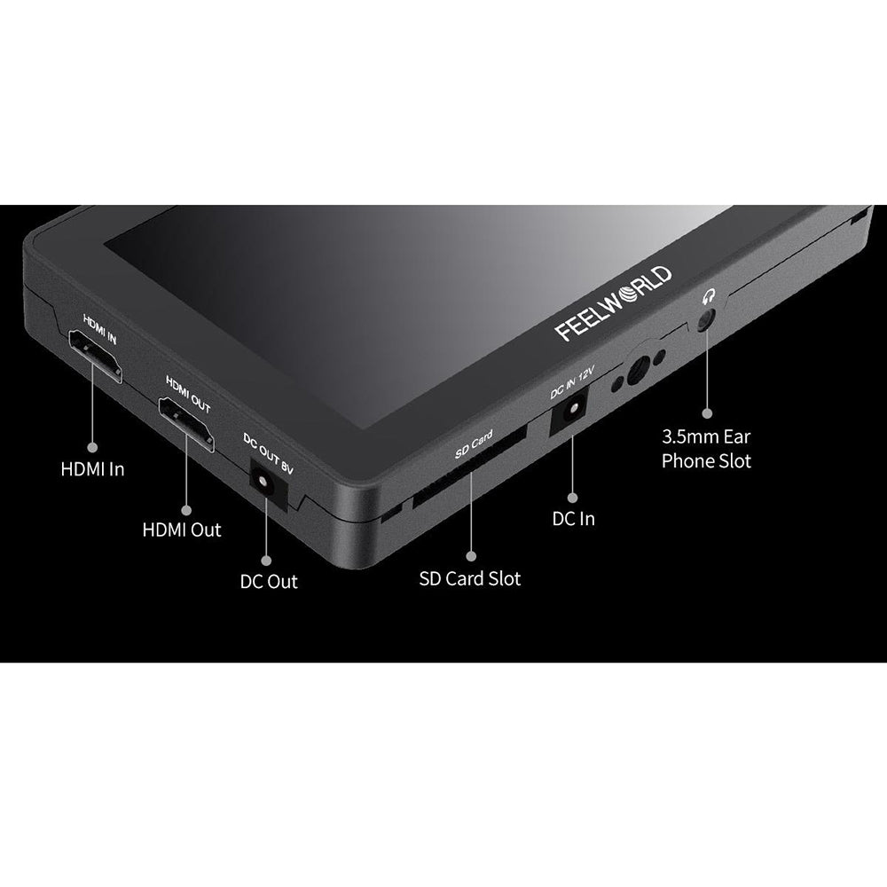 FEELWORLD F6 PLUS 5.5 Inch 3D LUT Touch Screen Camera Field Monitor HDMI FHD Support 4K Input Output Monitor - CINEGEARPRO