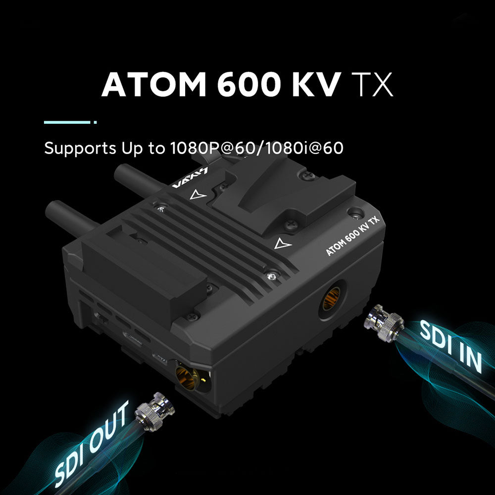 VAXIS ATOM 600 KV SDI/HDMI Wireless Transmission System For RED KOMODO 600ft (White)