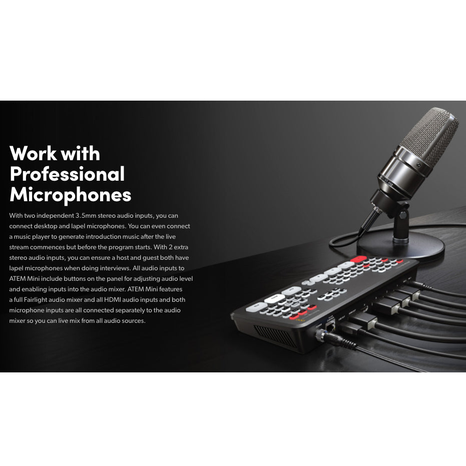 Blackmagic Design ATEM MINI PRO HDMI Live Stream Switcher
