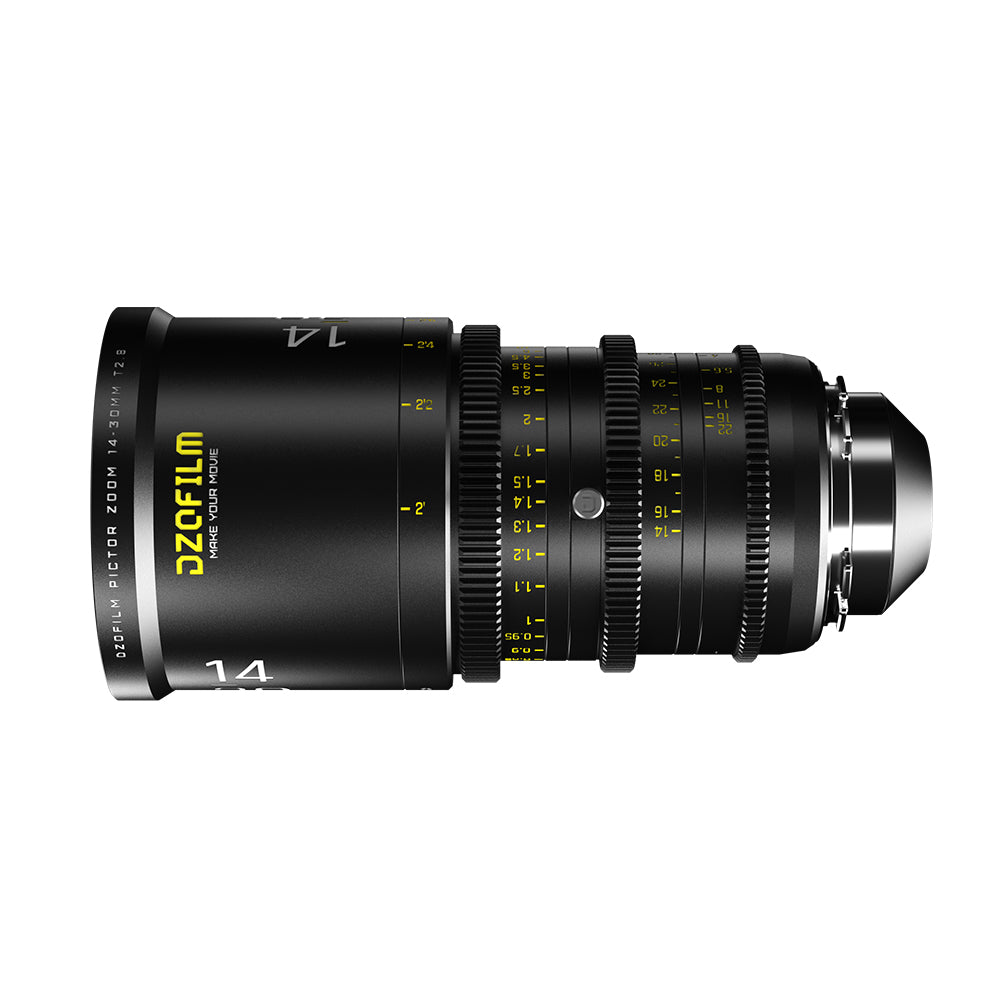 DZOFILM Pictor Zoom 14-30mm T2.8 Super35 Cinema Lens (PL&EF interchangeable Mount, Black)
