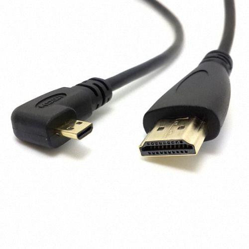 CGPro Right Angled Micro HDMI D to HDMI Male A HDMI Cable 0.5m 1.5m Type A