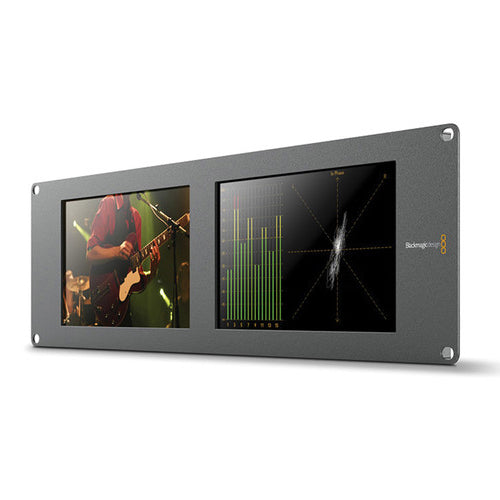 Blackmagic Design SmartScope Duo 4K Rack-Mounted Dual 6G-SDI Monitors monitor - CINEGEARPRO