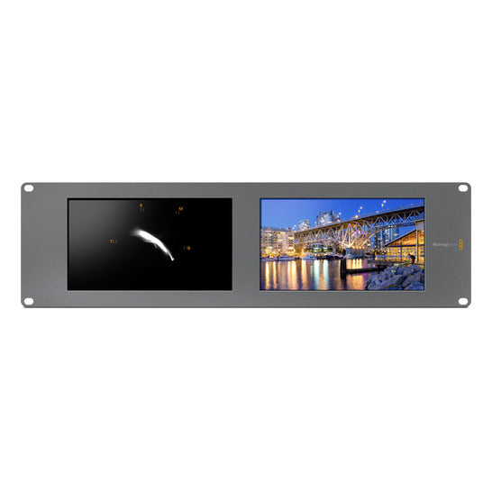 Blackmagic Design SmartScope Duo 4K Rack-Mounted Dual 6G-SDI Monitors monitor - CINEGEARPRO