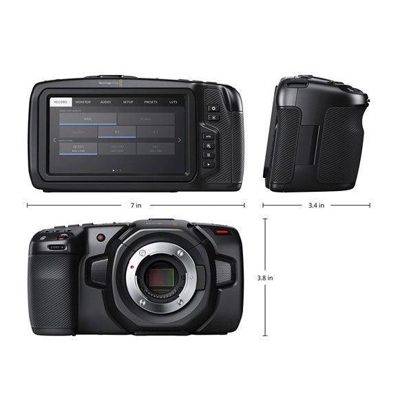 BlackMagic Design Pocket Cinema Camera 4K BMPCC 4K Camera - CINEGEARPRO