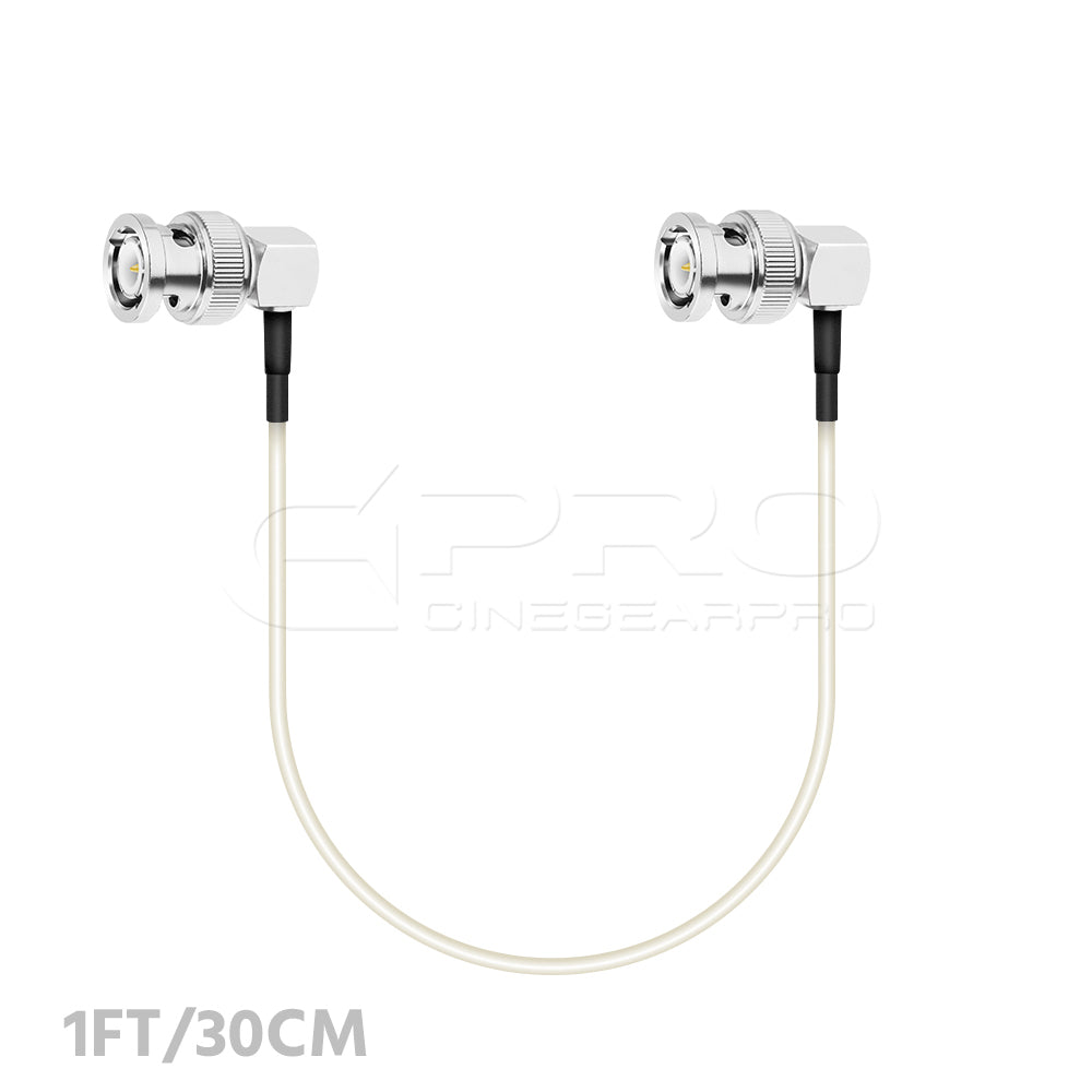 CGPro 12G SDI Cable Right Angle BNC to Right Angle BNC