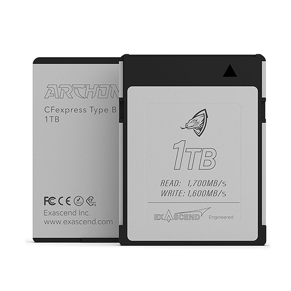 Exascend Archon CFExpress 2.0 Type-B Card 1700MB/s For RED V-Raptor 8k RAW Recording