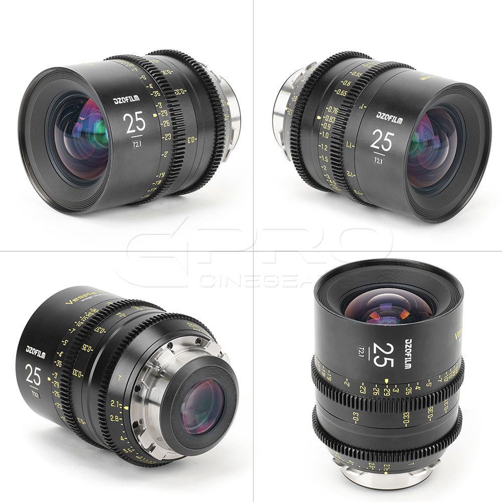 DZOFILM 25mm T2.1 VESPID Prime Full Frame Cinema Lens PL&EF interchangeable Mount