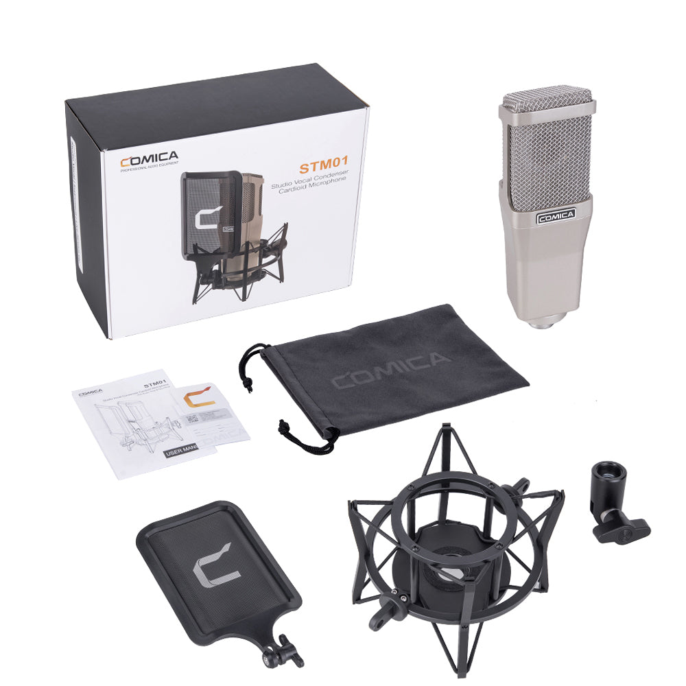 COMICA STM01 Studio Vocal Condenser Cardioid Microphone (For Studio Vocal & Recording)