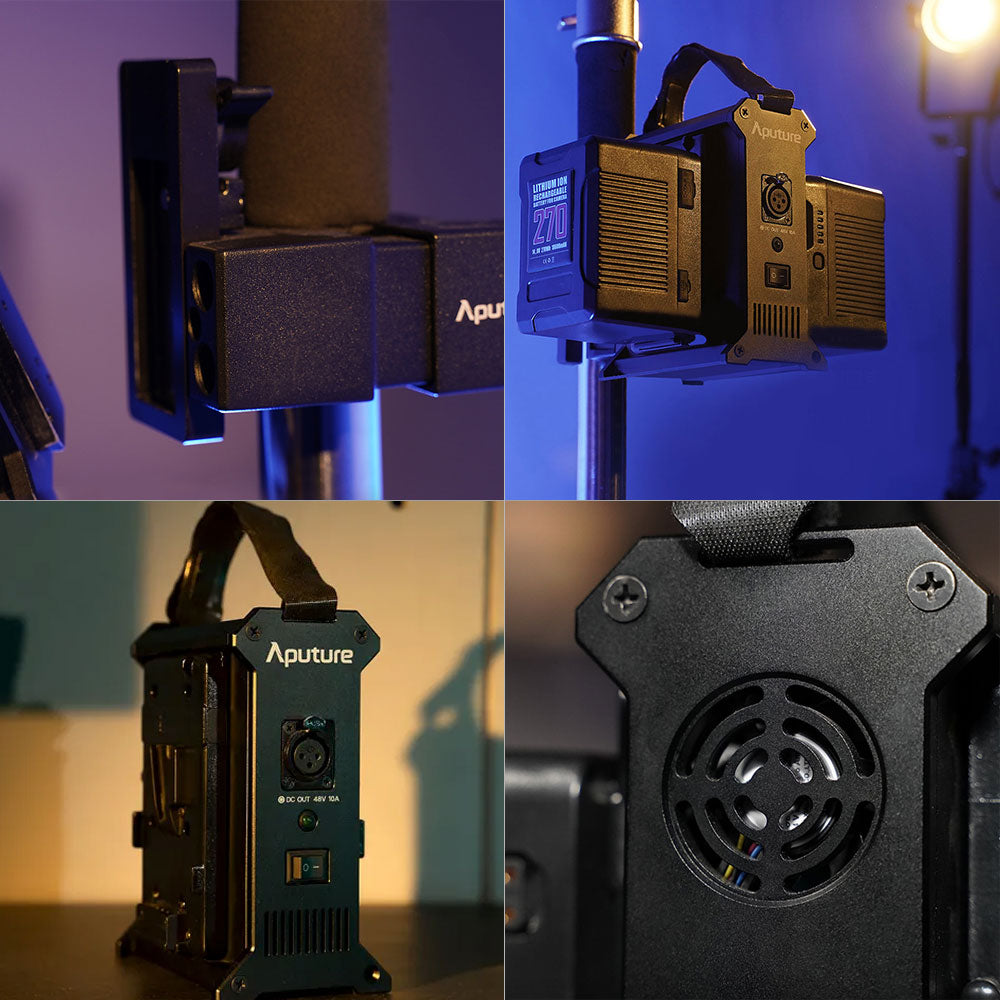 Aputure 2-Bay Power Station For NOVA P300C/200D/200X/100D/100X/ Falconeyes 120TDX II