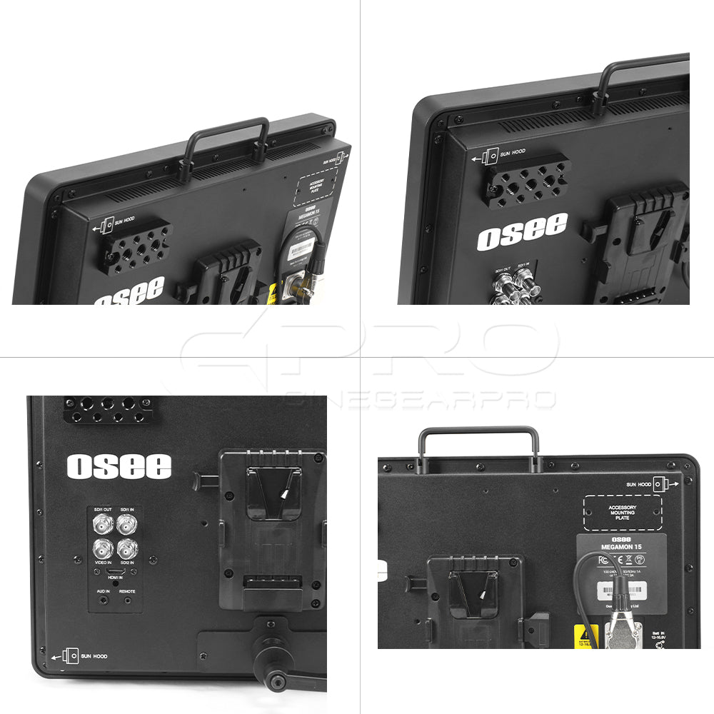 OSEE Megamon 15 15.4inch 10bit 1000nits HDR Field Studio Production Monitor Kit