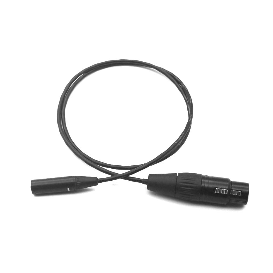 CGPro XLR Female To Mini XLR Cable for BlackMagic Design BMPCC 4K Camera Power Cable - CINEGEARPRO