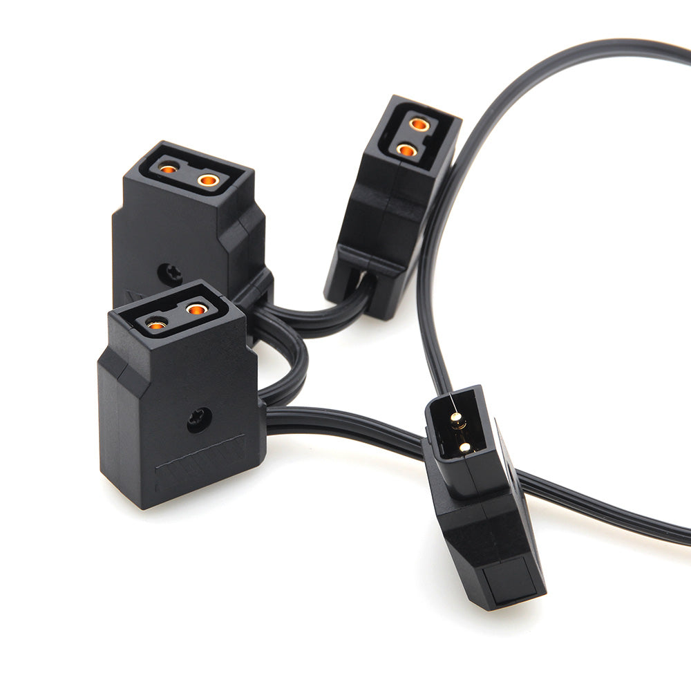 CGPro D-TAP Male to 3 D-TAP Female 2 Pin Extension Cable for DSLR Rig Power Cable - CINEGEARPRO