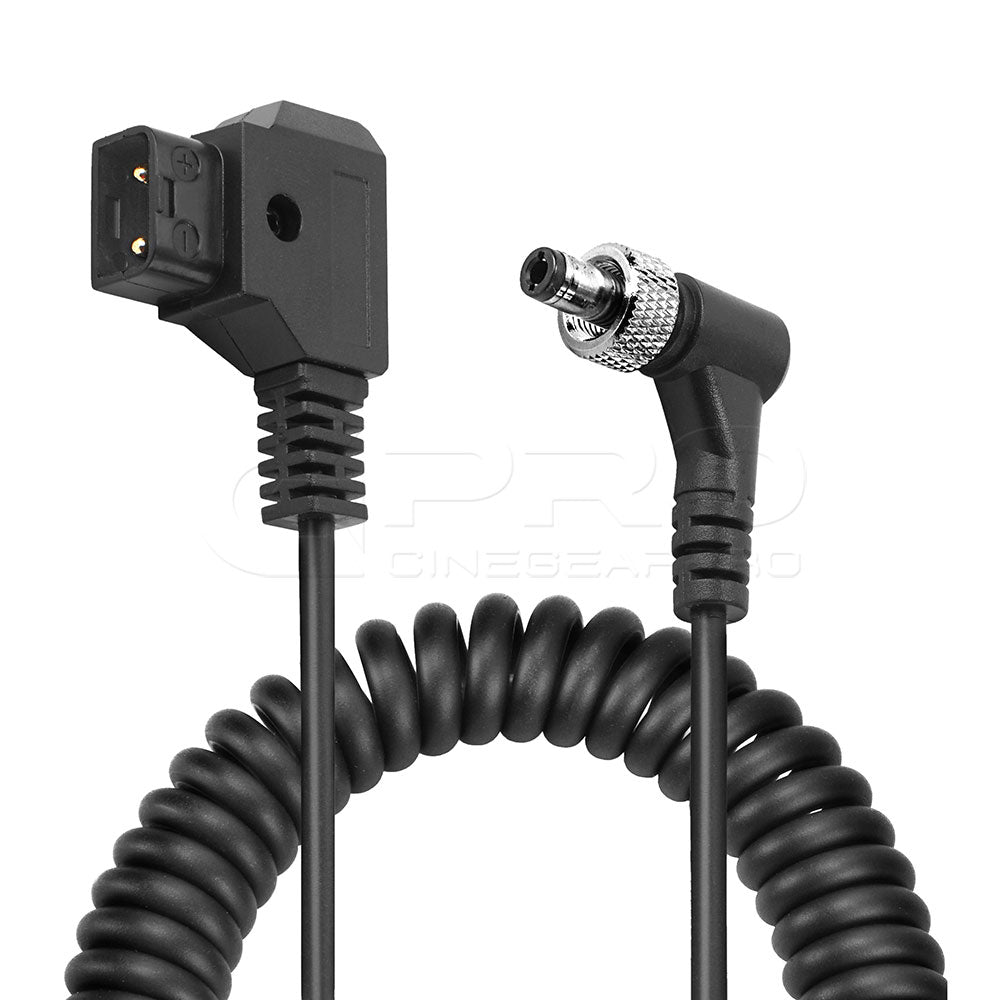 CGPro Coiled D-Tap Male to DC 5.5x2.5mm Locking Cable