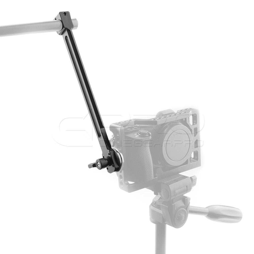 CGPro NATO Rail With 15mm Rod Clamp to M6 ARRI Rosette Mount - CINEGEARPRO