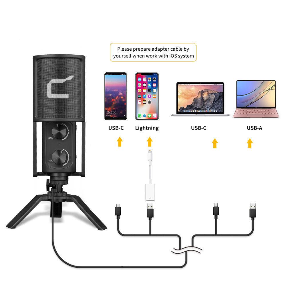 COMICA Versatile STM-USB USB Condenser Cardioid Microphone