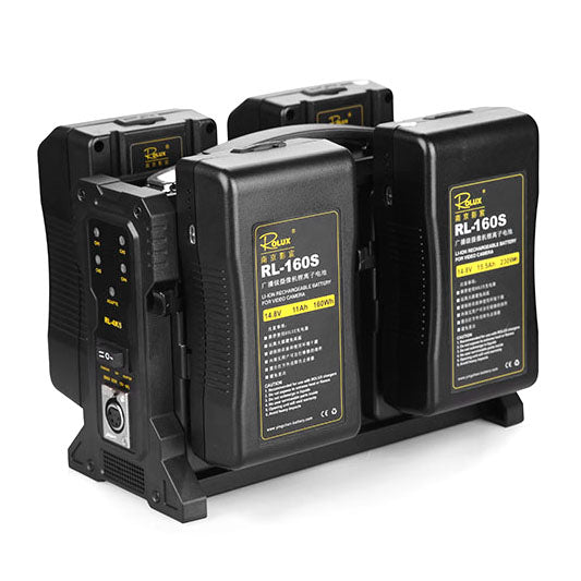 Rolux RL-4KS 4 channel V-Mount battery charger Charger - CINEGEARPRO
