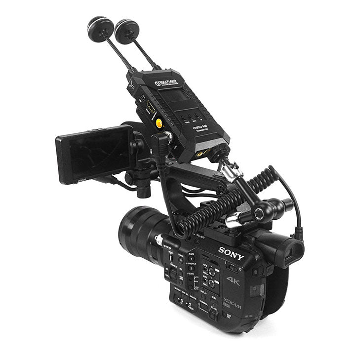 LanParte SDI-C-15 Coiled SDI Cable with Right Angle Connectors SDI Cable - CINEGEARPRO