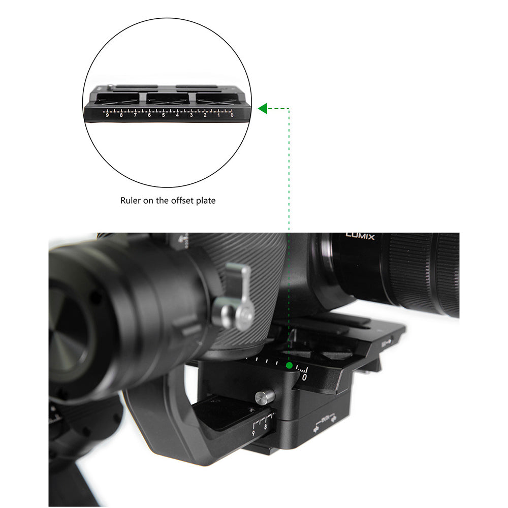 LanParte Offset Camera Plate for Ronin-S for BMPCC 4K Plate - CINEGEARPRO