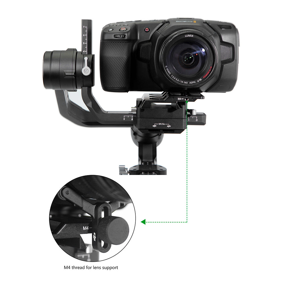 LanParte Offset Camera Plate for Ronin-S for BMPCC 4K Plate - CINEGEARPRO