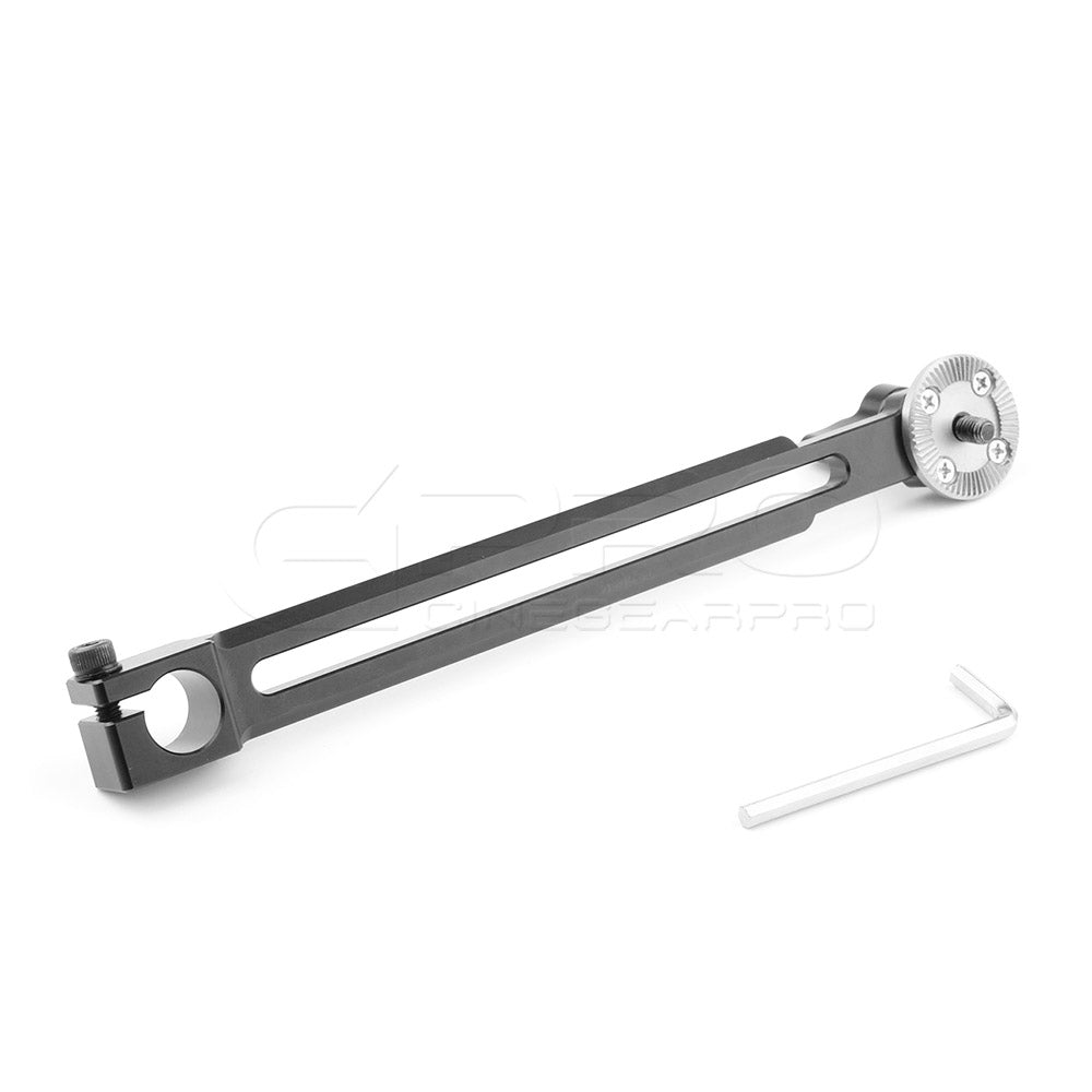 CGPro NATO Rail With 15mm Rod Clamp to M6 ARRI Rosette Mount - CINEGEARPRO