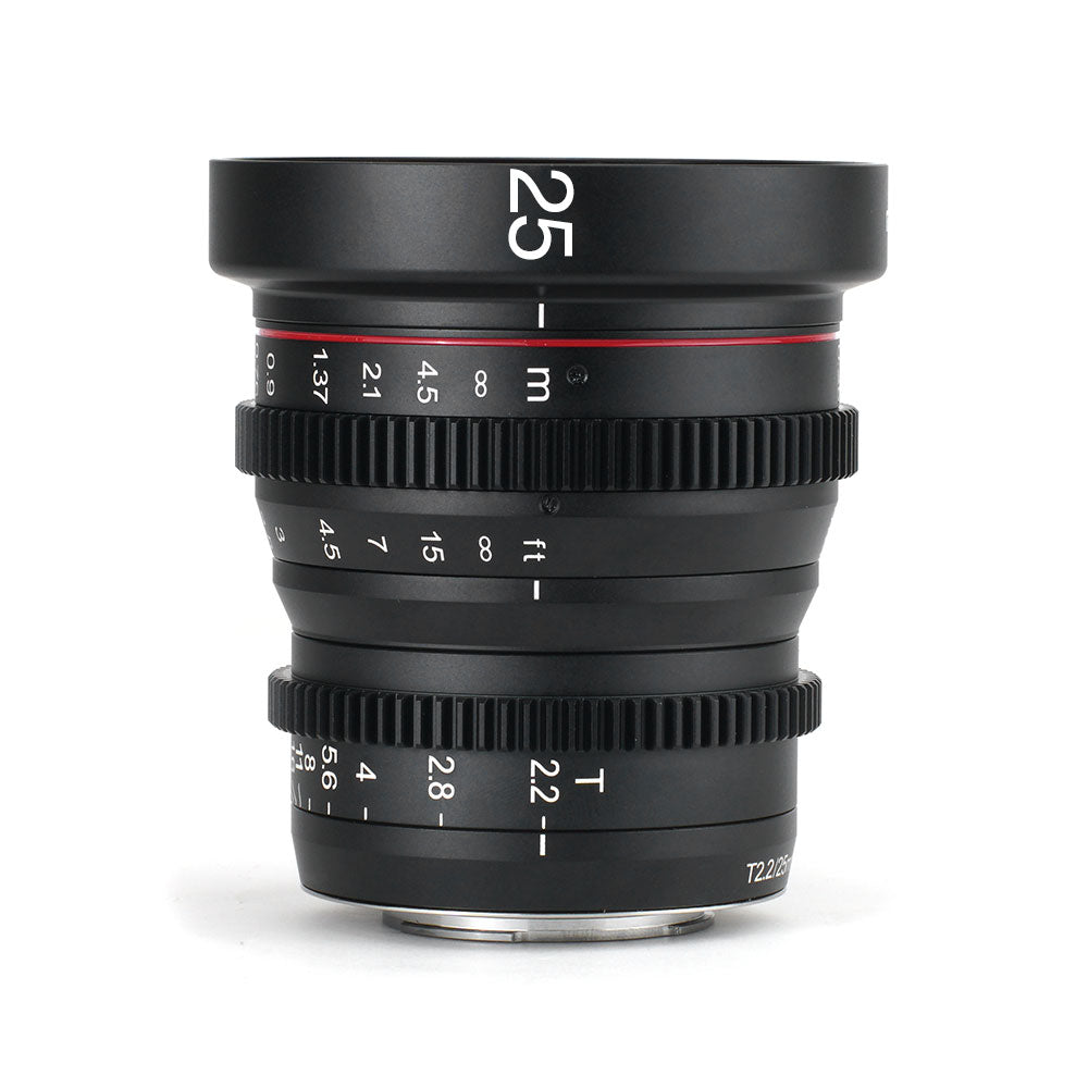 MEIKE 25mm T2.2 Manual Focus Cinema Prime Lens Lens - CINEGEARPRO