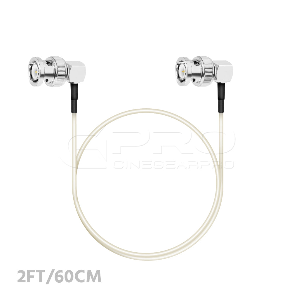 CGPro 12G SDI Cable Right Angle BNC to Right Angle BNC