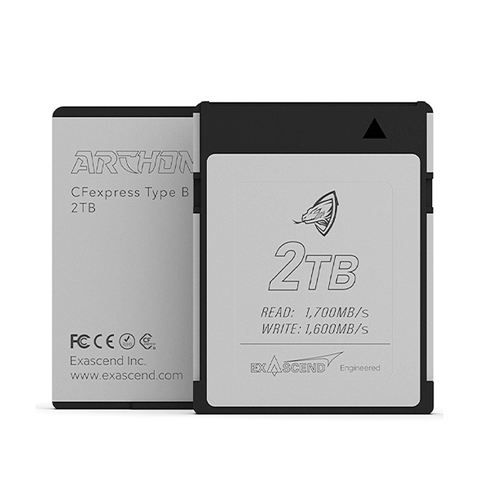 Exascend Archon CFExpress 2.0 Type-B Card 1700MB/s For RED V-Raptor 8k RAW Recording
