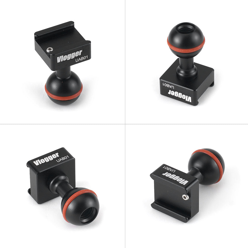 Vlogger Ultra Arm Ball Kit For VIPER Magic Arm With Cold Shoe Mount and Adapter Articulated Arms - CINEGEARPRO