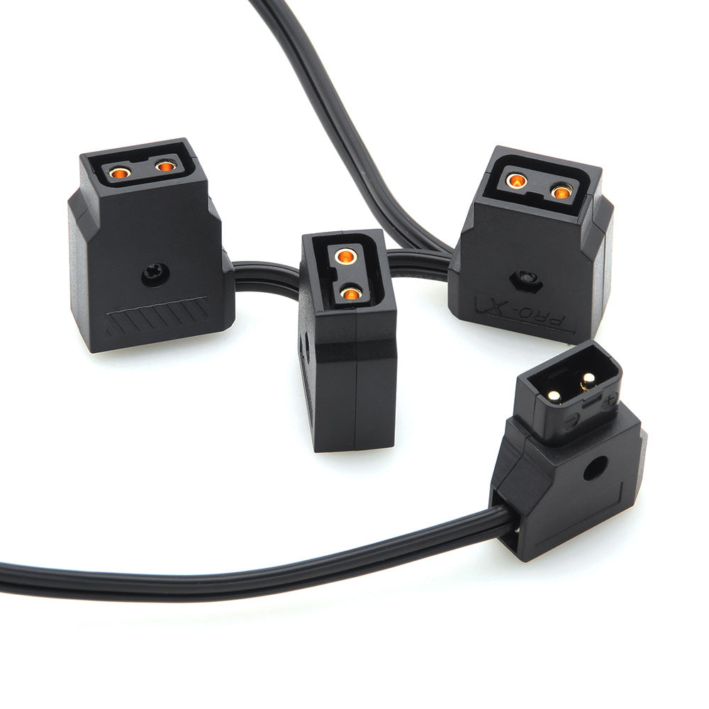 CGPro D-TAP Male to 3 D-TAP Female 2 Pin Extension Cable for DSLR Rig Power Cable - CINEGEARPRO