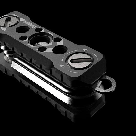 Vlogger Folding Screwdriver and Hex Key Utility Multi Tool (Black)