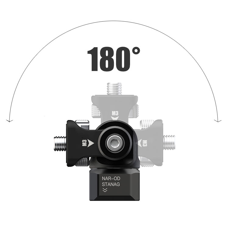 Vlogger Multi-Functional Swivel and Tilt Monitor Mounting Kit Built-in NATO Clamp
