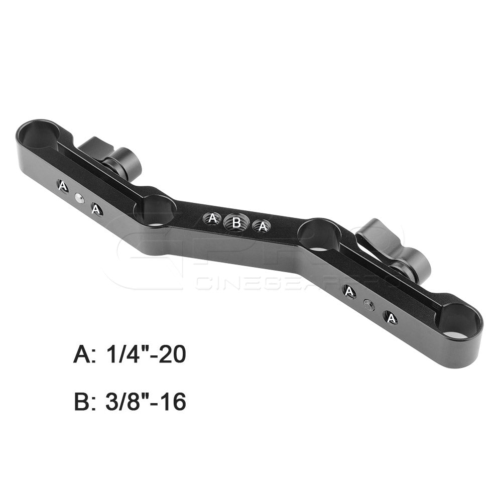 CGPro Z-shape Offset Braket Clamp Mount Block Rig Raiser Movie Kit for 15mm Rod - CINEGEARPRO