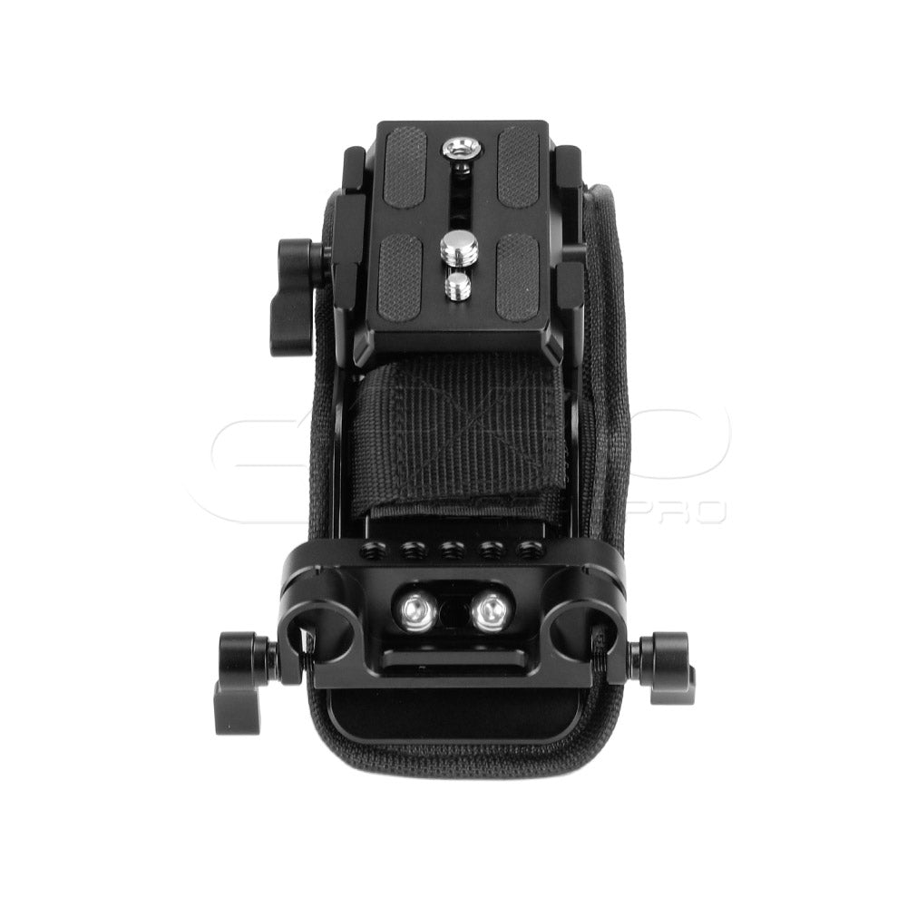 CGPro Shoulder Pad With Manfrotto Quick Release Plate And 15mm Rail Clamp Shoulder Support - CINEGEARPRO