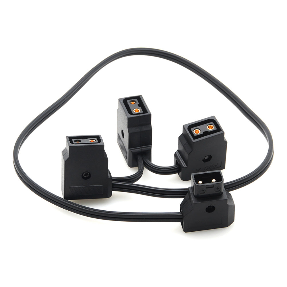 CGPro D-TAP Male to 3 D-TAP Female 2 Pin Extension Cable for DSLR Rig Power Cable - CINEGEARPRO