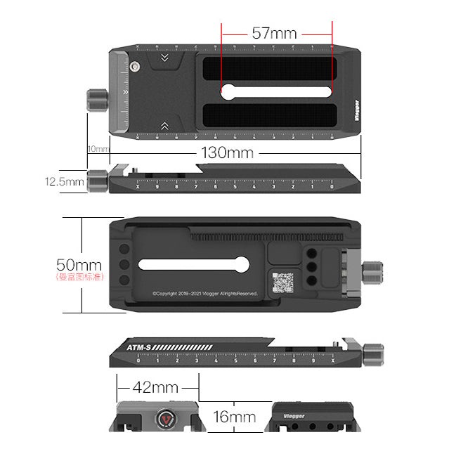 Vlogger QR Plate For DJI RS 2/RSC 2
