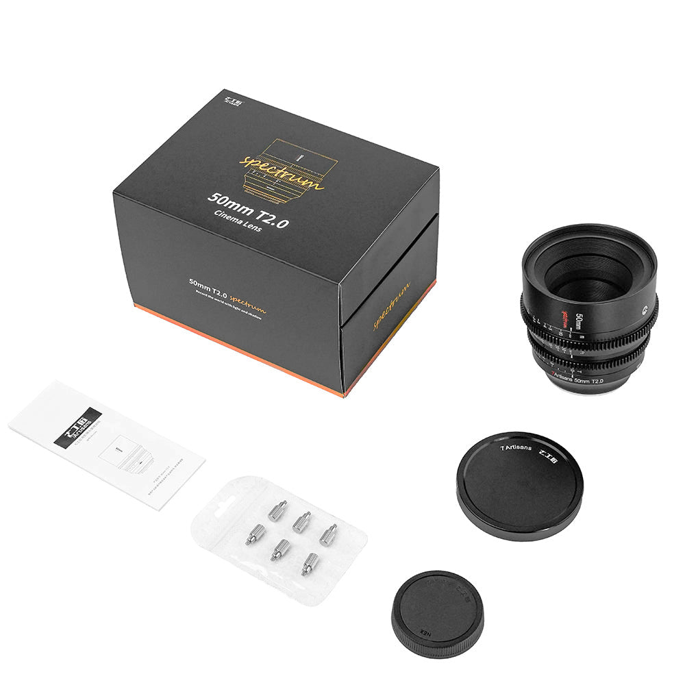7Artisans 50mm T2.0 Full Frame Cine Lens E/R/L/Z mount