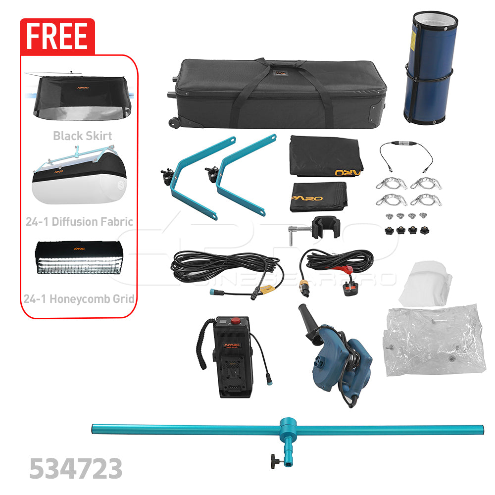 APARO RADi24-1 Air 300W Bi-Colour Balloon Tube Light (3000-5600K)