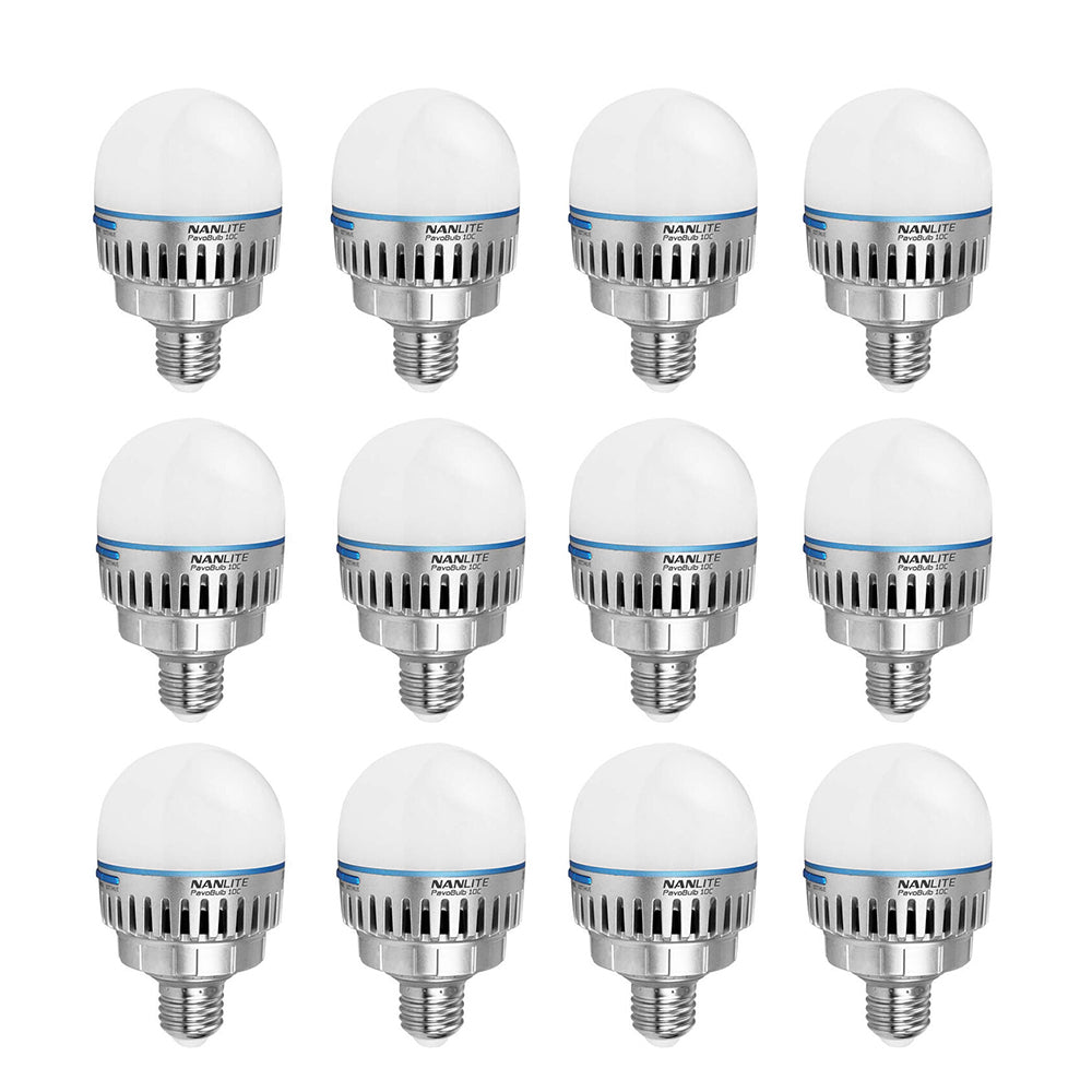 Nanlite PavoBulb 10C Bi-Color RGBWW LED Bulb (12-Light Kit)