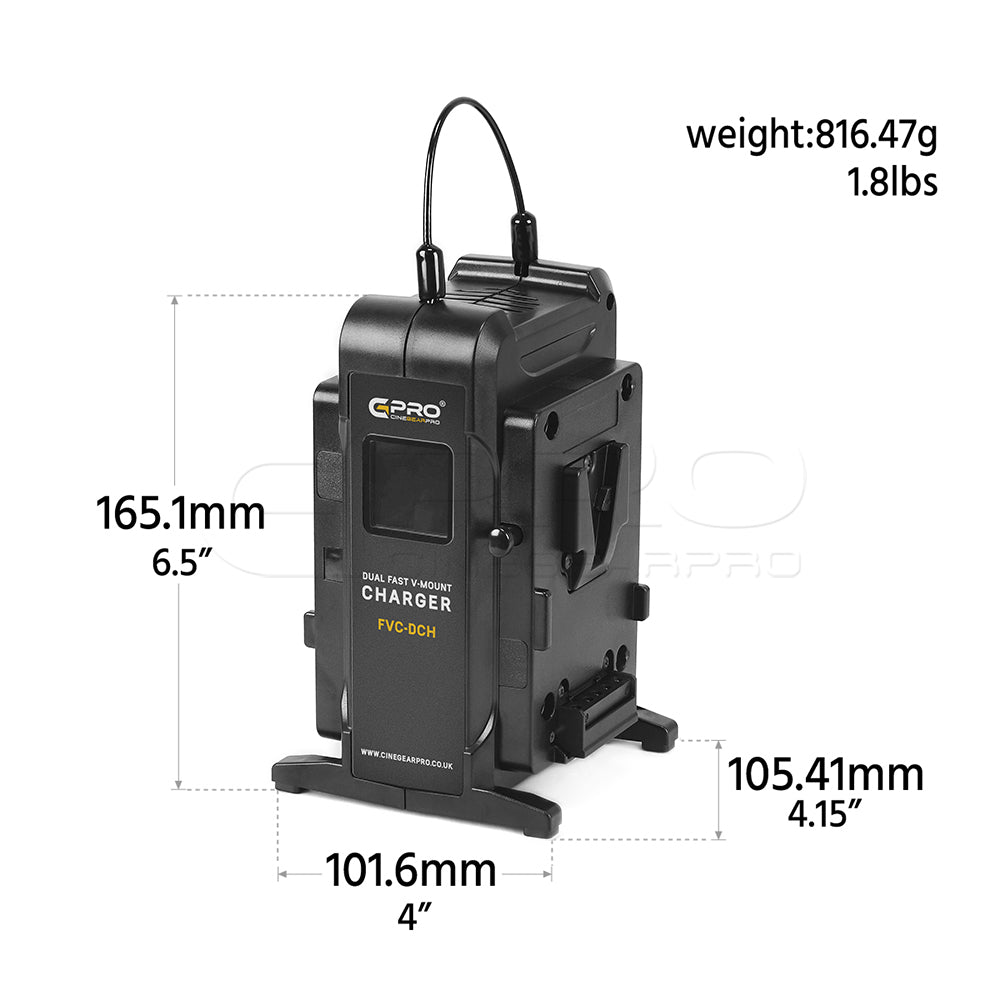 CGPro FVC-DCH Dual Ultra Fast V-Mount Charger