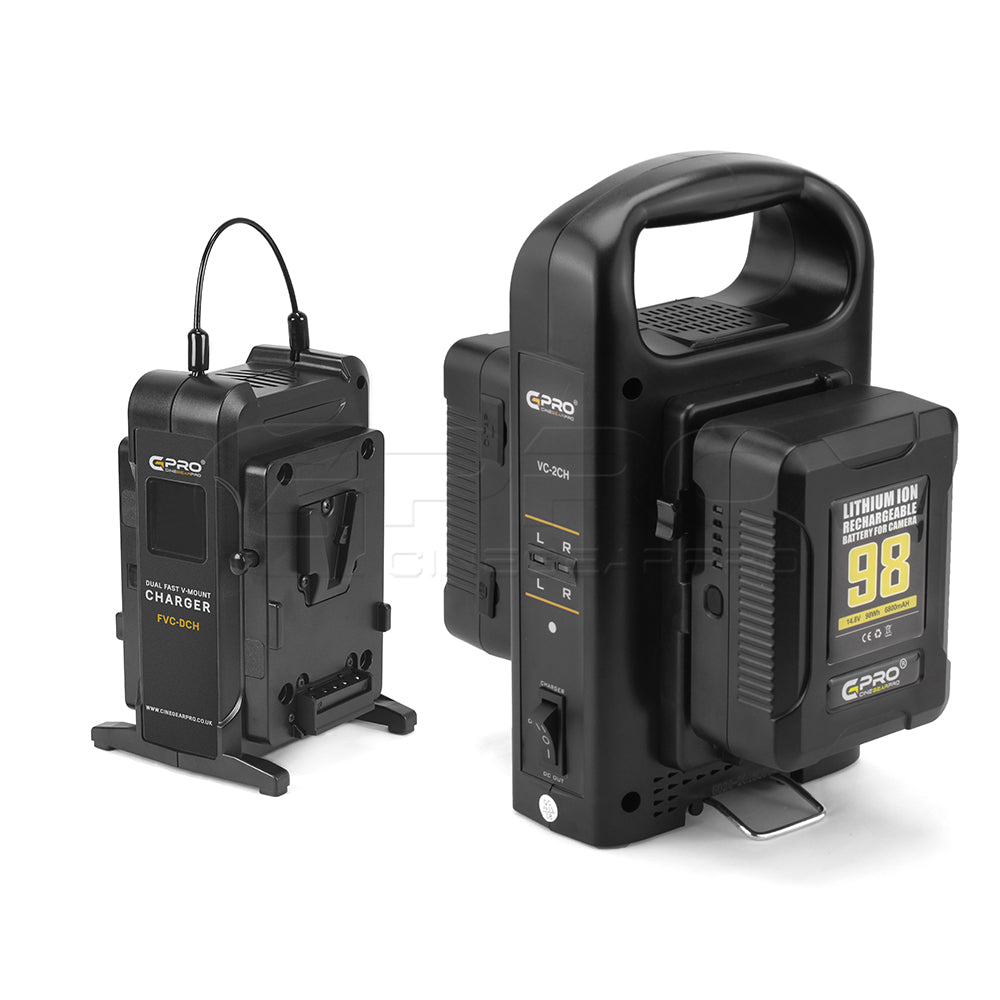 CGPro FVC-DCH Dual Ultra Fast V-Mount Charger