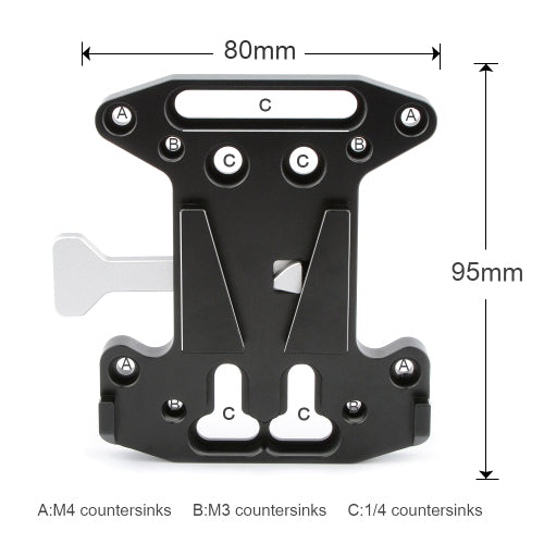 CGPro V-Lock Quick Release Plate Battery Plate - CINEGEARPRO