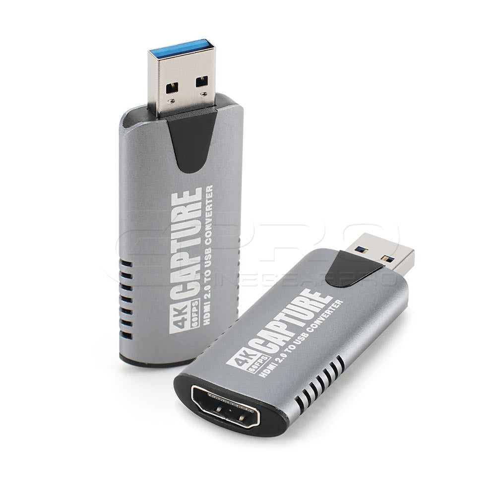 CGPro HDMI 2.0 To USB Video Capture Card Adapter Support 4K 60Fps Input / 1080P 60Fps Output