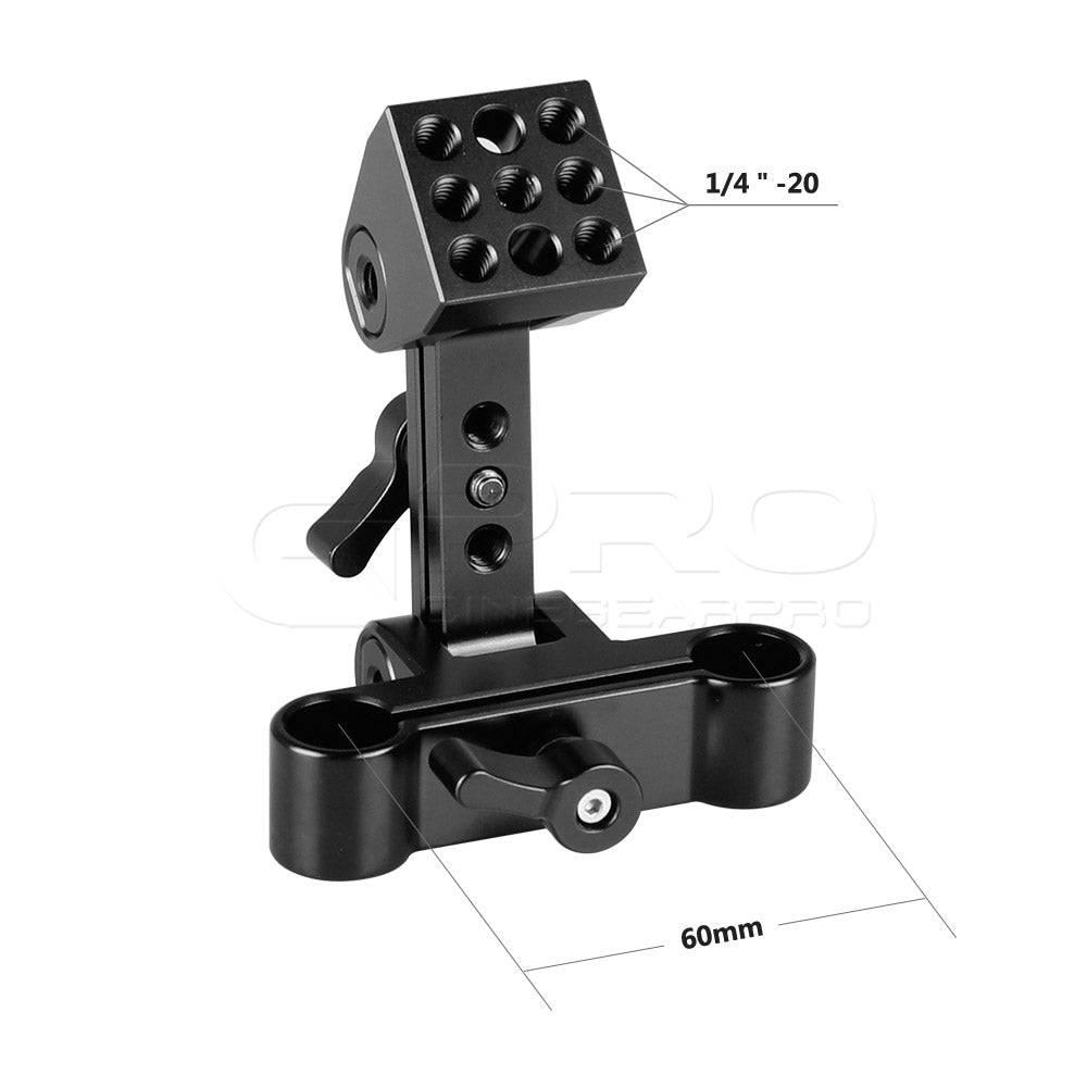 CGPro Angle Adjustable 15mm Rail Clamp Rod Clamps - CINEGEARPRO