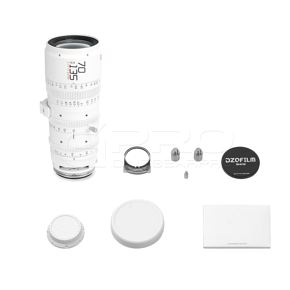 DZOFILM CATTA ZOOM FF 70-135mm T2.9 Full Frame Cine Zoom Lens E/RF/L/Z/X Mount (White/Black)