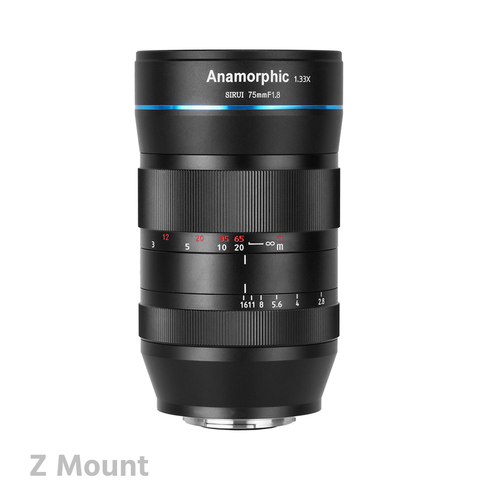 SIRUI 75mm f1.8 1.33x Anamorphic Lens (MFT/E/EF-M/Z/X Mount)