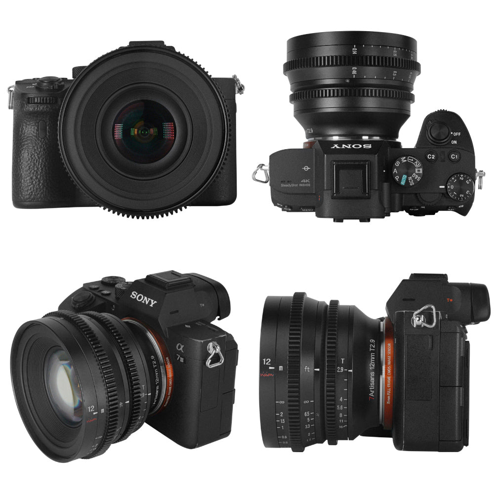 7Artisans 12mm T2.9 APS-C MF Cine Lens E/FX/RF/L/M43/Z Mount